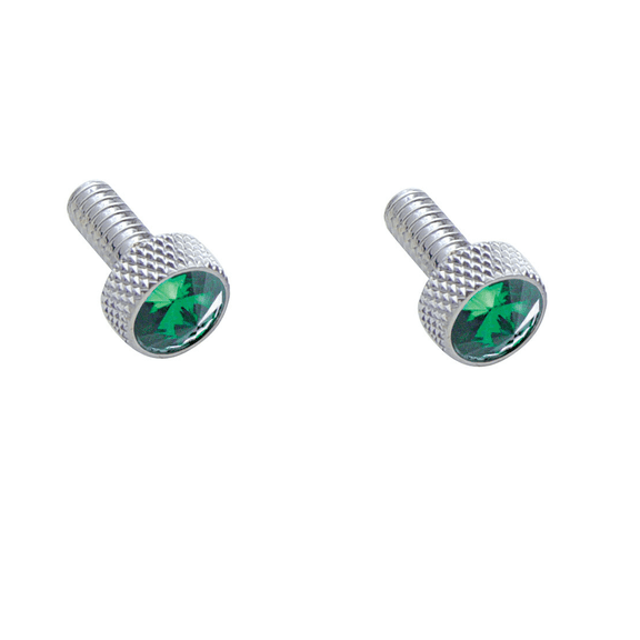 2 Pack Dash Panel Screws for 1987-2000 Peterbilt Green Jewel Chrome 3/4" Tall