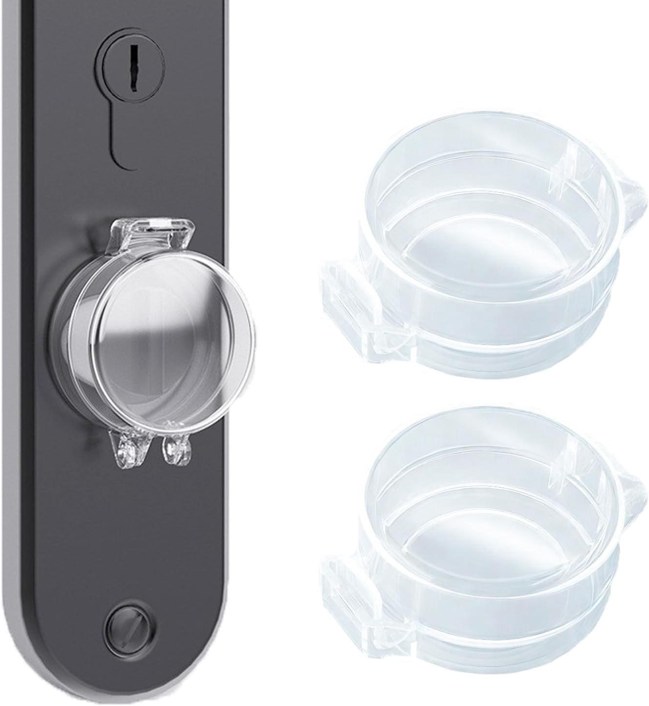 2 Pack Deadbolt Child Safety Lock Cover, Child Proof Door Knob Cover ...