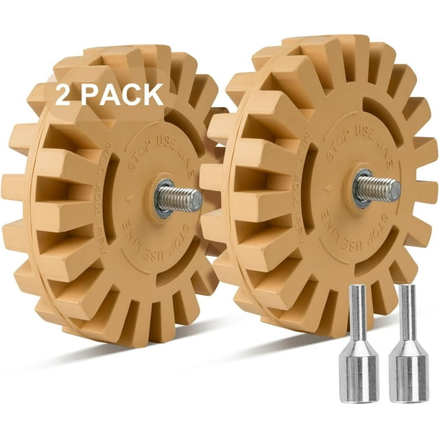 4Pack Decal Remover Eraser Wheel Tool Kit, 4inch Adhesive...