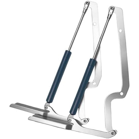 2 Pack Deck Box Hinge Replacement for Keter Outdoor Storage Box Made of Galvanized Steel