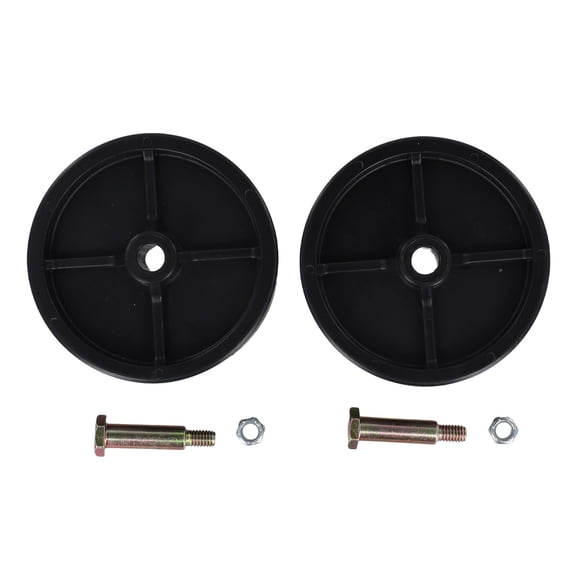 2 Pack Deck Wheel Set with Hardware for Troy and For Cadet Models, for 32 and 48 Decks