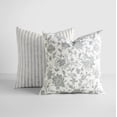 thumbnail image 1 of 2-Pack Decor Throw Pillows in Yarn-Dyed Bengal Stripe / Jacobean Patterns by Comfort Canopy, 1 of 8