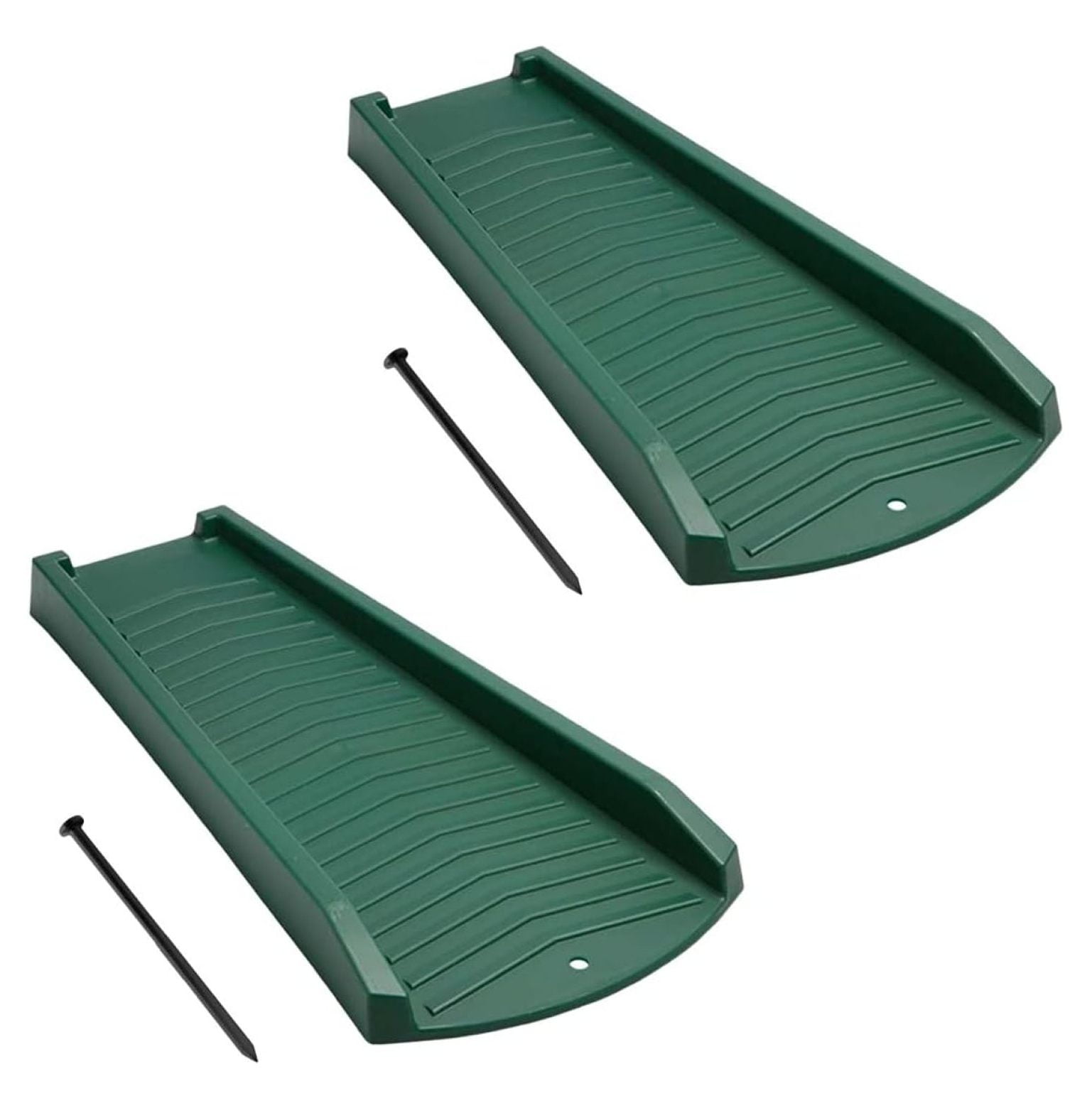 2Pack Decorative Downspout Green Splash Block Rain Gutter Drain