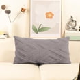 thumbnail image 1 of 2 Pack Decorative Pillow Cover 20x12 Inch - One Sided Pattern Cushion Cover for Sofa, Living Room, Bedroom, Soft Polyester Throw Pillow Case, Quirky Design Home Decor, Solid Color Options, 1 of 6