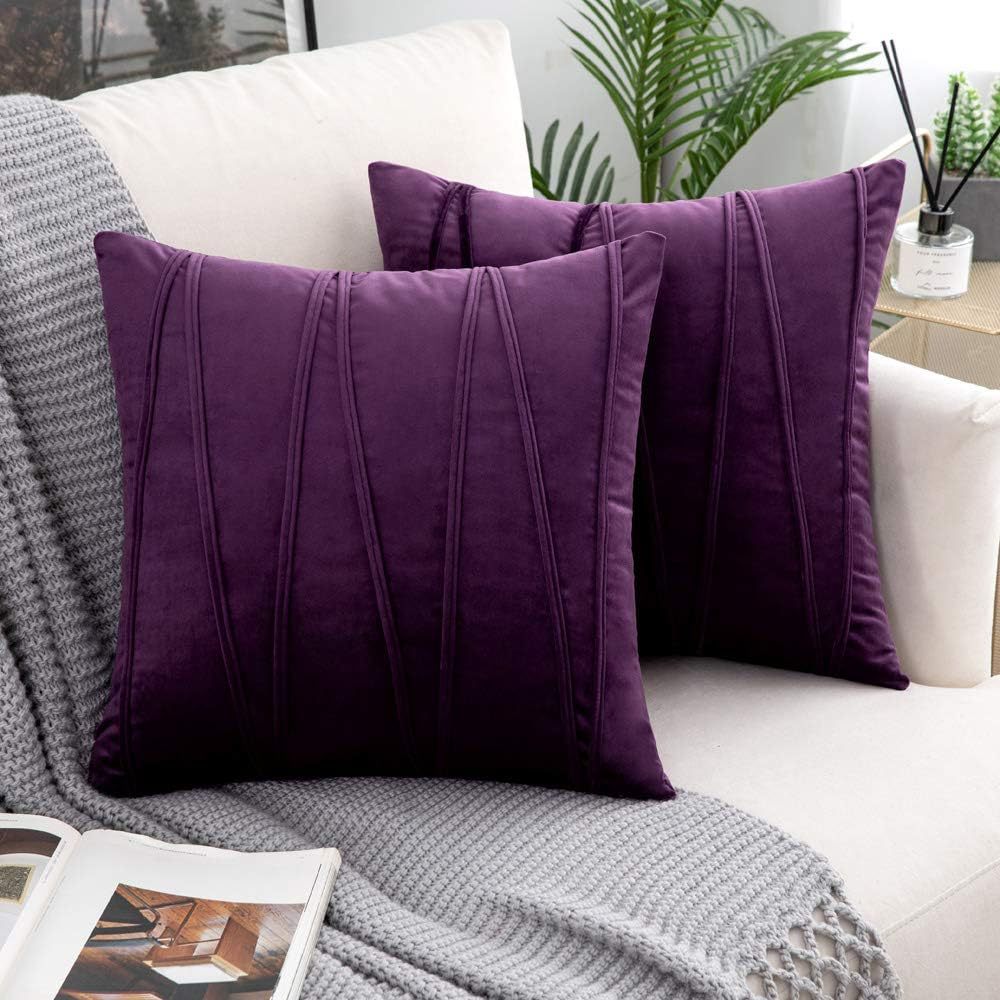 Picture Idea: 2 Pack Decorative Throw Pillow Covers With Modern Textured Stripe
