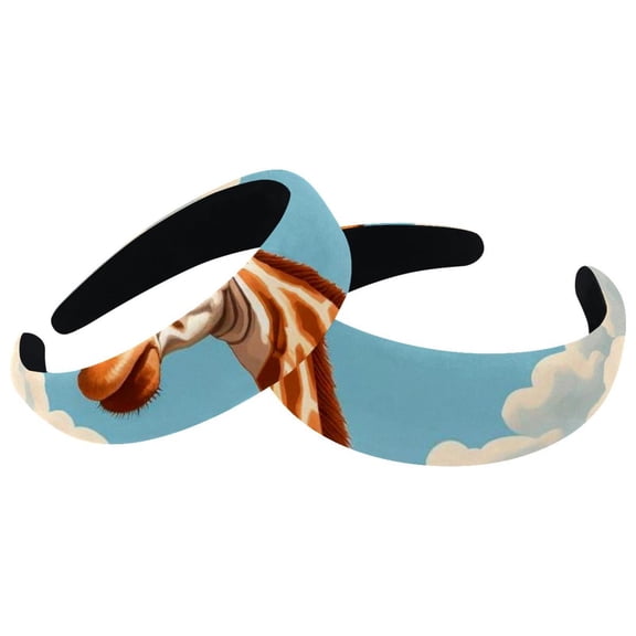 2 Pack Deer Headbands -Wide Fashion Head Bands for Women and Girls