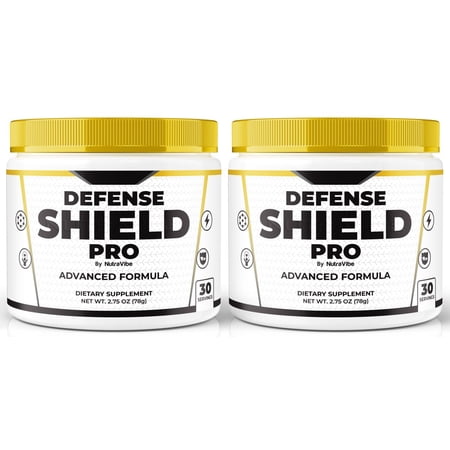 (2 Pack) Defense Shield Pro Powder – Daily Immune Defense Supplement for Wellness, Vitality, and Year-Round Function Support – Daily Formula for Comfort (60 Servings)