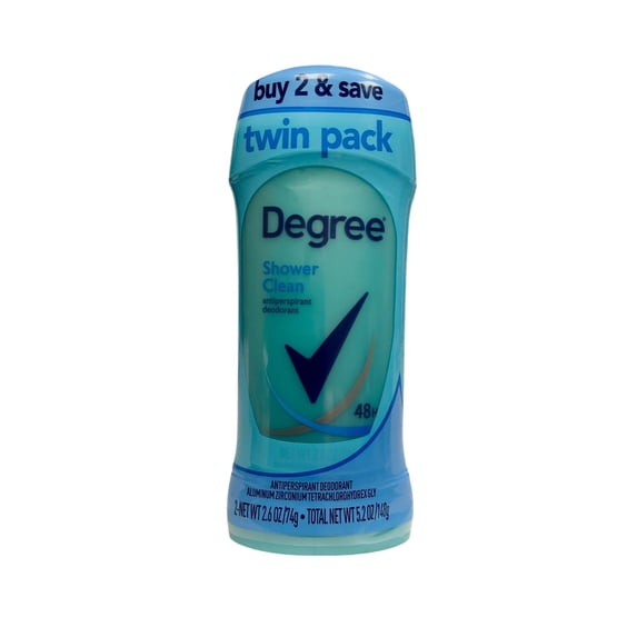 (2 Pack)Degree for Women Invisible Solid Anti-Perspirant Deodorant MotionSense, Active Clean 2.6 oz