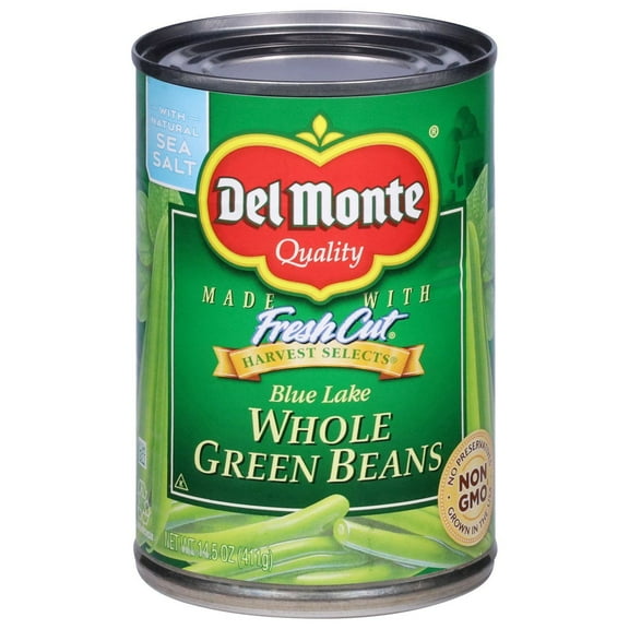 2 Pack - Del Monte Blue Lake Whole Greens Beans - 14.5 oz Packaging may vary