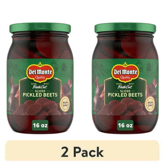 (2 Pack) Del Monte Sliced Pickled Beets, 16 oz Jar