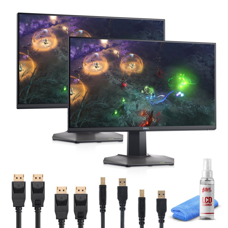 2-Pack Dell 240Hz Gaming Monitor 24.5 Inch Full HD Monitor with 