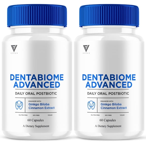 (2 Pack) Dentabiome Advanced, Denta Biome Daily Support Formula (120 Capsules)
