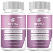 2 Pack Derma Essential Advanced, DermaEssentials Wellness 120 Capsules