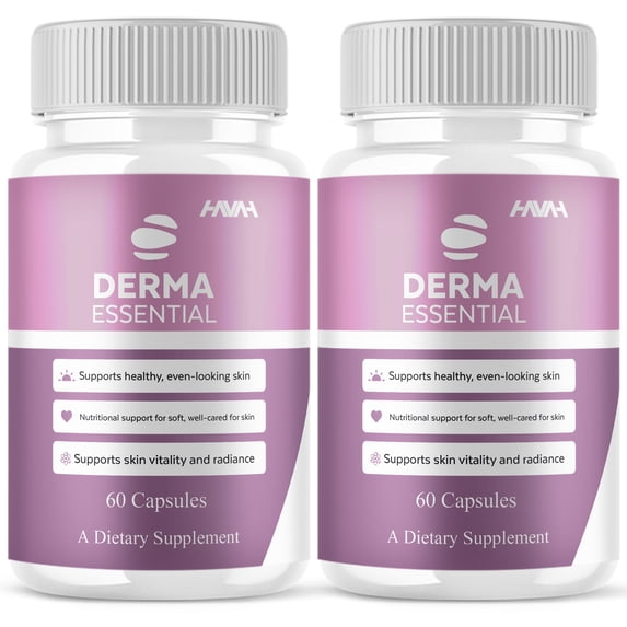 (2 Pack) Derma Essential Advanced, DermaEssentials Wellness (120 Capsules)
