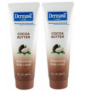2 Pack Dermasil Cocoa Butter Maximum Hydration Moisturizing Body Lotion 8 fl oz.236 ml,each