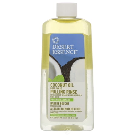 (2 Pack) Desert Essence Coconut Oil Pulling Rinse 8oz