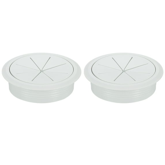 2 Pack Desk Grommet, 3.15 Inch 80mm Desk Cable Hole Cover, Gray