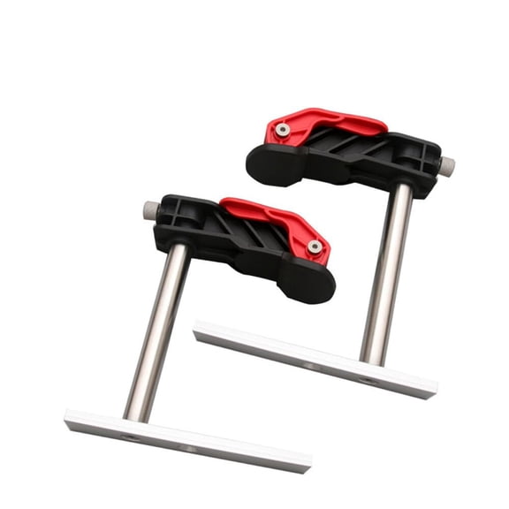 2 Pack Desktop Hold Down Quick Clamps Stainless Steel MFT Table T-Track Guide Rail System Clamps For MFT Table / T-Track / Guide Rail