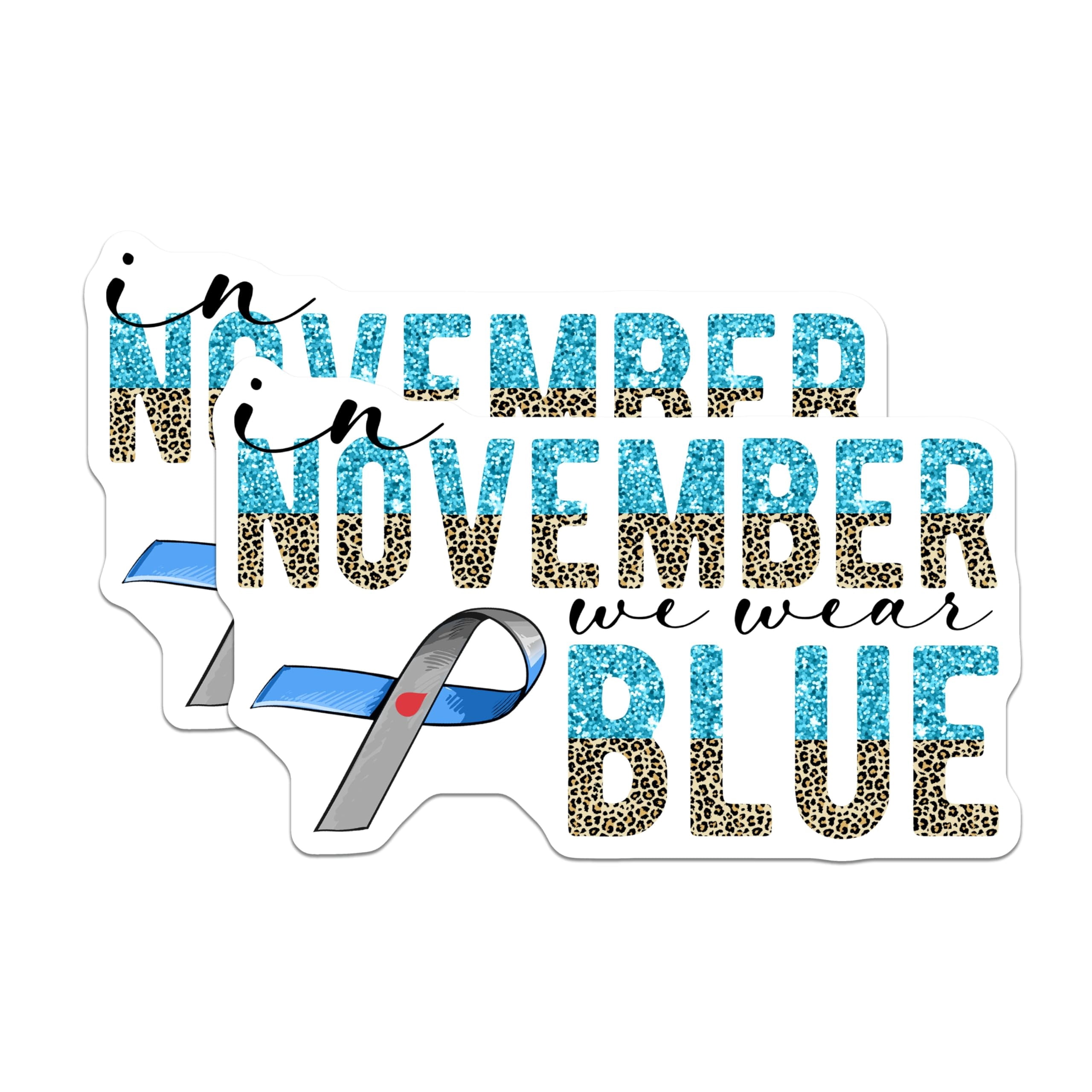(2 Pack) Diabetes Awareness Magnets - November Wear Blue Magnet ...