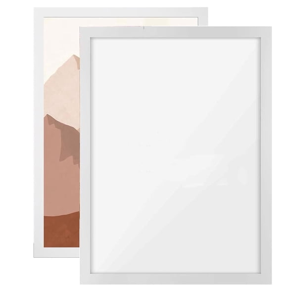 2 Pack Diamond Art Frames,Happon Magnetic Picture Frame,Self-Adhesive Display Picture Frames for Painting Canvas,Magnetic Frame for Wall Window Door Home Decor (Inner Size 25x35cm)