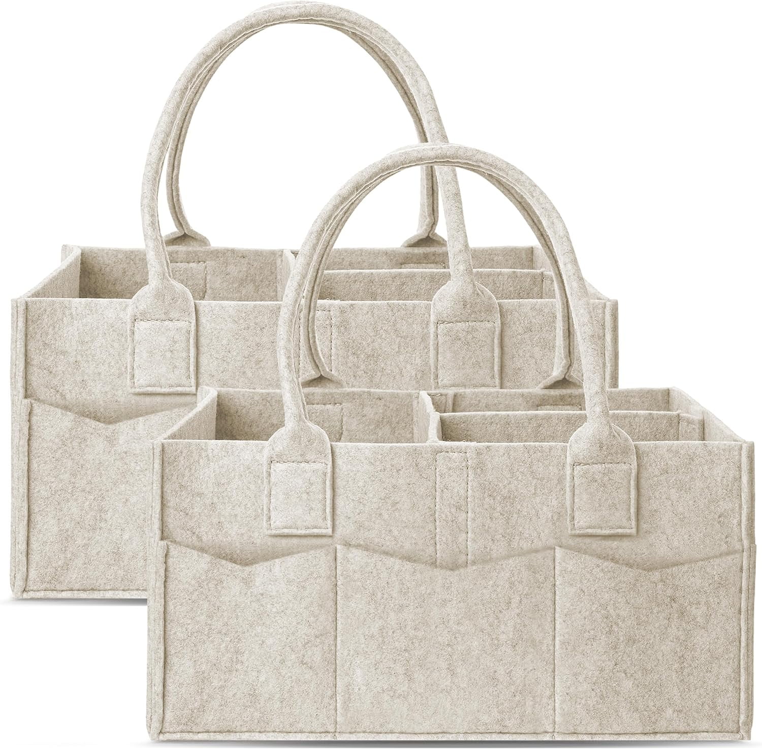 2 Pack Diaper Caddy Organizer - Portable Baby Caddy Organizer with ...