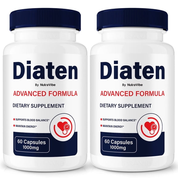 (2 Pack) Diaten Original Formula with a Clean Blend to Support Healthy Circulation, Natural Energy & Balanced Levels | Just 2 Easy-to-Swallow Pills Daily (120 Capsules)