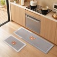 thumbnail image 1 of 2 Pack Diatomaceous Earth Mat Set Water Absorbent Quick Drying Bathroom Kitchen Floor Runner Rug Non Slips Entryway Doormat Fast Oil Absorbing Stone Mud Mats for Sink Stove Bedside Home, Style C, 1 of 7