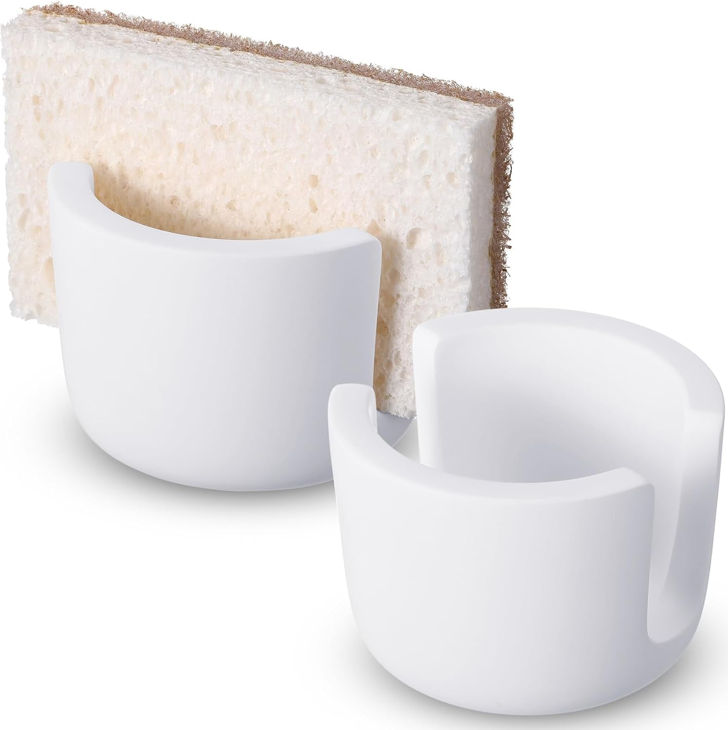 2 Pack Diatomite Stone Sponge Holder for Kitchen Sink Absorbent Sponge ...