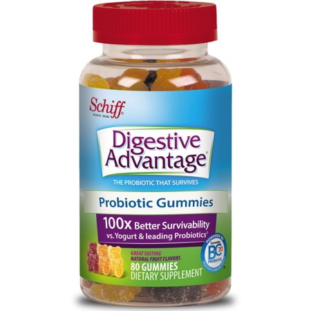 2 Pack - Digestive Advantage Probiotic Gummies, 80 ct
