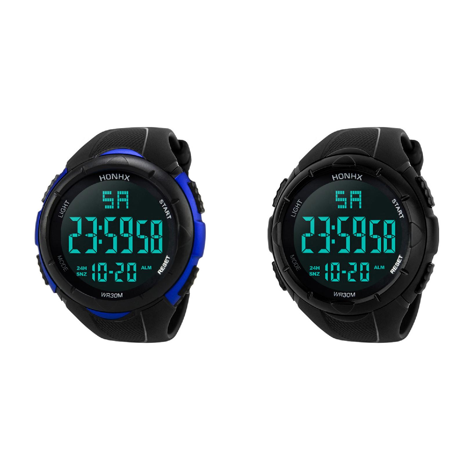 (2Pack) Digital Luxury Men Watch A168 Wrist Analog Sport Men's Wrist
