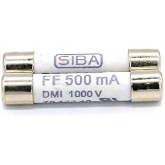 2 Pack Digital Multi Meter Fuse FF500MA (500MA,0.5A)1000V Fast Acting Ceramic Fuse For DC Digital Multi Meter 6.3 x 32mm