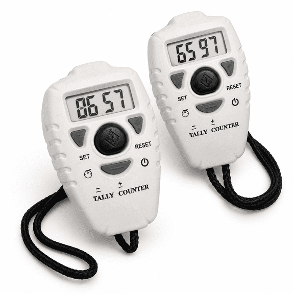 2-Pack Digital Tally Counter, Handheld Up Down Clicker for Lap & Knitting