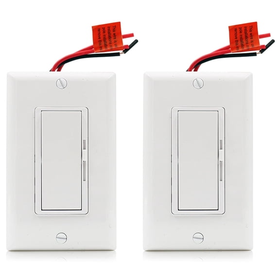 [2 Pack] Dimmer Light Switch for LED Bulbs 600W 1 Pole 3 Way