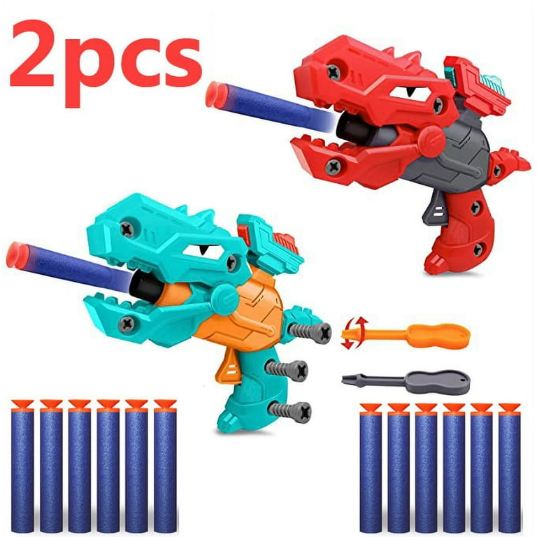 2 Pack Dinosaur Toys for 5 Year Old Boys, Outdoor Toys Dinosaur Toys for  Kids 5-7 Boys Toys for 3 4 6 7 8 9 10 Years Old Girls Shooting Games for  Kids