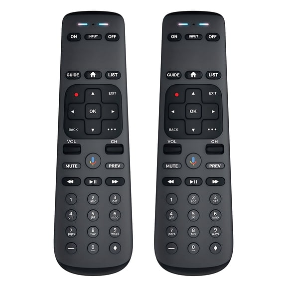2 Pack DirecTV AT&T TV Now RC82V 2nd Gen Gemini Stream Voice Recognition Replacement Remote Control, Compatible with C71KW-200 & C71KW-400 Osprey Receiver Set-Top Boxes - Requires Compatible Receiver