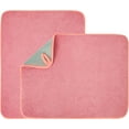 thumbnail image 1 of 2 Pack Dish Drying Mat, 20 X 15 Inch Ultra Absorbent Microfiber Dishes Drainer Mats, Large Size Dish Drying Pad for Kitchen Counter, Coffee, Rack, Under Sink, Countertops, Pinstripe(Pink), 1 of 9