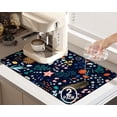 thumbnail image 1 of 2 Pack Dish Drying Mat Drying Mat for Kitchen Counter, Coffee Mat Coffee Maker Mat Dish Drying Mats for Kitchen Counter 19.5x12Inch Dish Drying Pad Ultra Absorbent and Non-Slip Coffee Machine Mat, 1 of 6