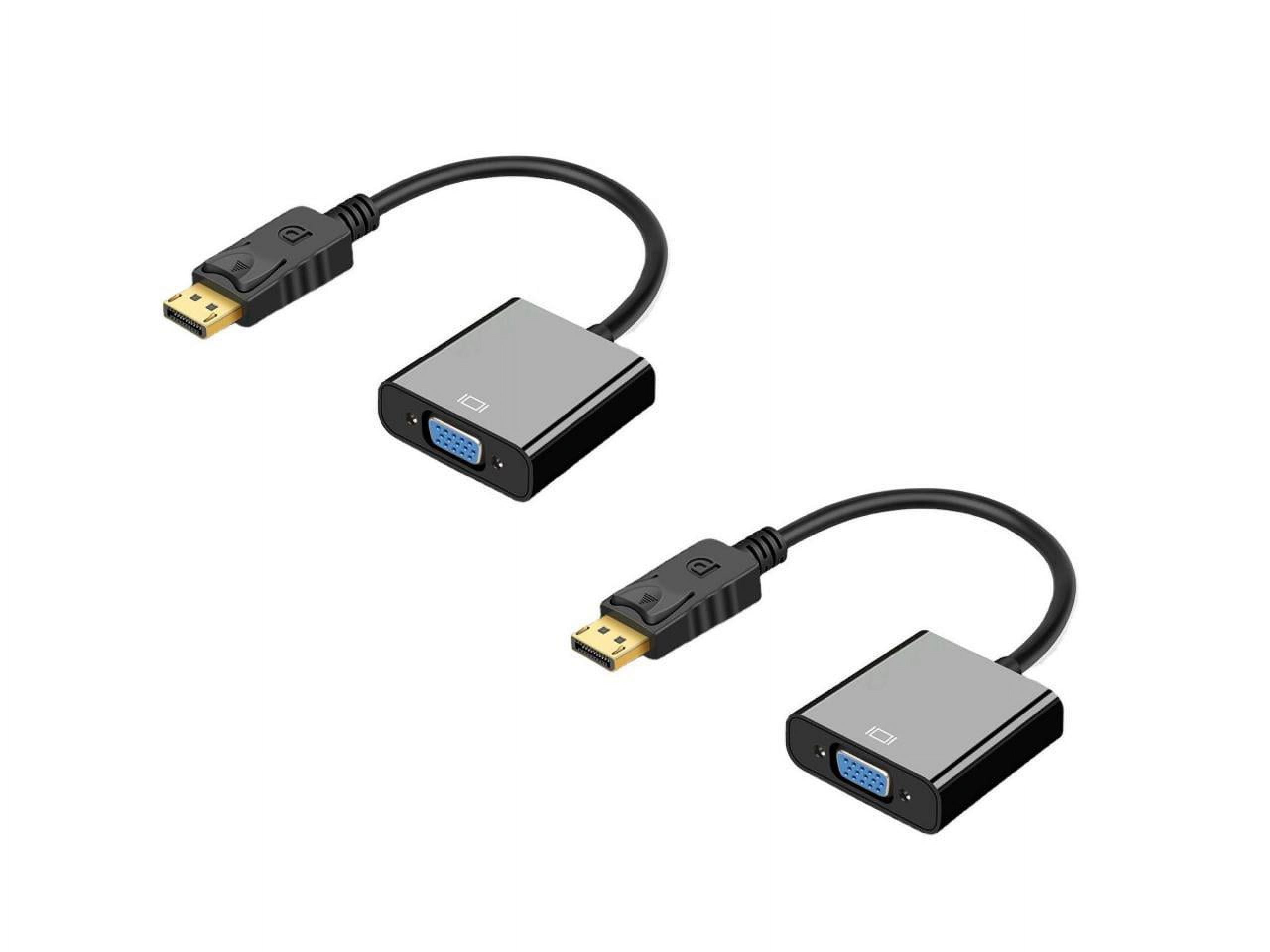 2 Pack Display Port to VGA Adapter 1080P Converter, DisplayPort DP to