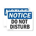 thumbnail image 1 of (2 Pack) Do Not Disturb OSHA Notice Sign 24 Inch X 18 Inch Plastic Sign, Weather Resistant, UV Protected for Workplace, Business, and Construction Site, Made in the USA, 1 of 8
