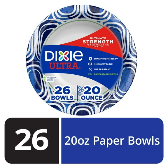 ( 2 Pack ) Dixie Ultra Bowls, 20 Ounce, 26 Count