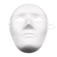 thumbnail image 1 of 2 Pack Diy Painting Mould Gold Masquerade Mask Diy Women Men White Masquerade Dress Face Paper MouldTo Blank Cat Masks To Paint Blank Festivals Party Party Decorations Mou, 1 of 3