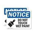 thumbnail image 1 of (2 Pack) Do Not Touch Wet Paint Sign, 1 of 7