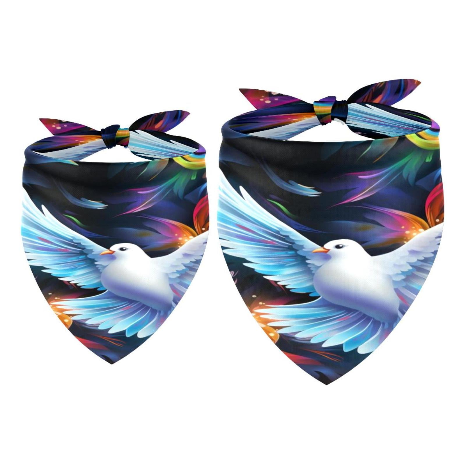 100 Pcs Dog Bandanas Bulk Pack - Colorful Triangle Scarves For Medium/Large Dogs, Assorted Patterns