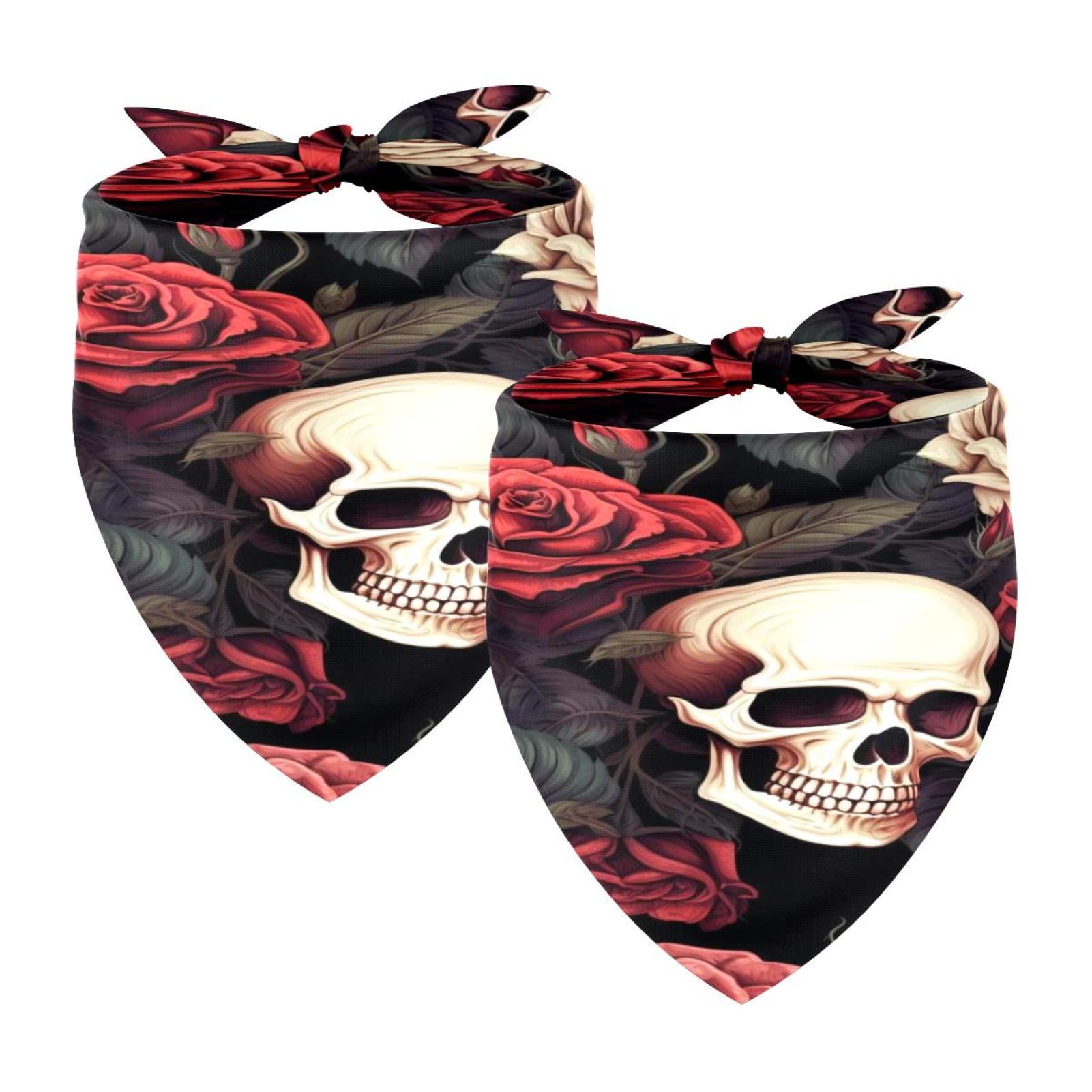 2 Pack Dog Bandana Girl Boy Pet Bibs Dog Scarf Kerchief Washable