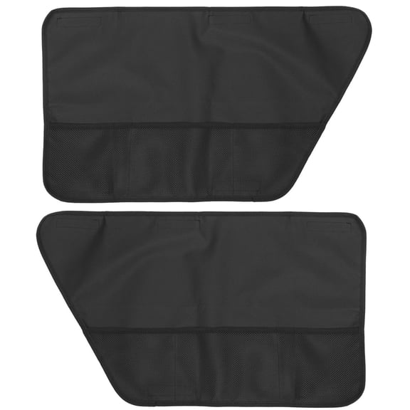 2-Pack Dog Car Door Guard - Anti-Scratch Back Seat Protector - Oxford Fabric, Black - Pet Supplies - Car Accessories for Dogs
