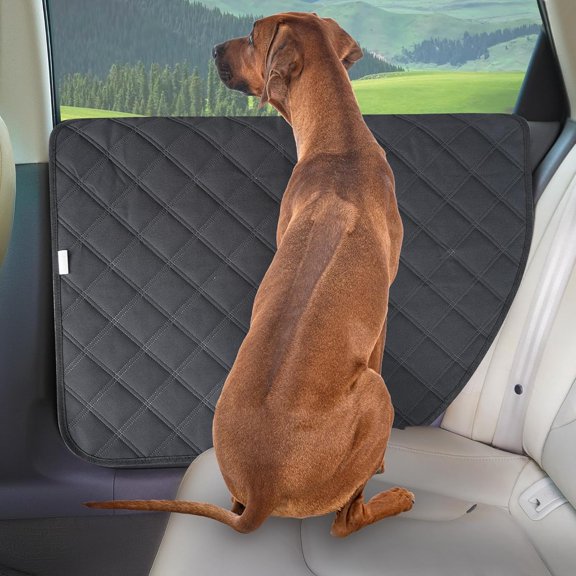 2-Pack Dog Car Door Protector, 900D Heavy Duty Anti-Scratch Door Cover, Window Roll Friendly for Cars SUVs Trucks