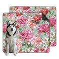 thumbnail image 1 of 2-Pack Dog House Training Mat, Washable and Reusable Puppy Pad with Quick-Dry Surface and Non-Slip Bottom, Floral Design 35 by 41 Inches, 1 of 8