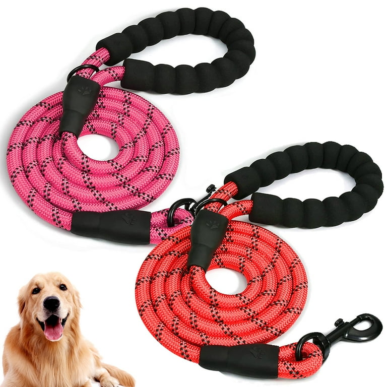 Pack Dog Leashes, FT Heavy Duty Pet Leash with Comfortable