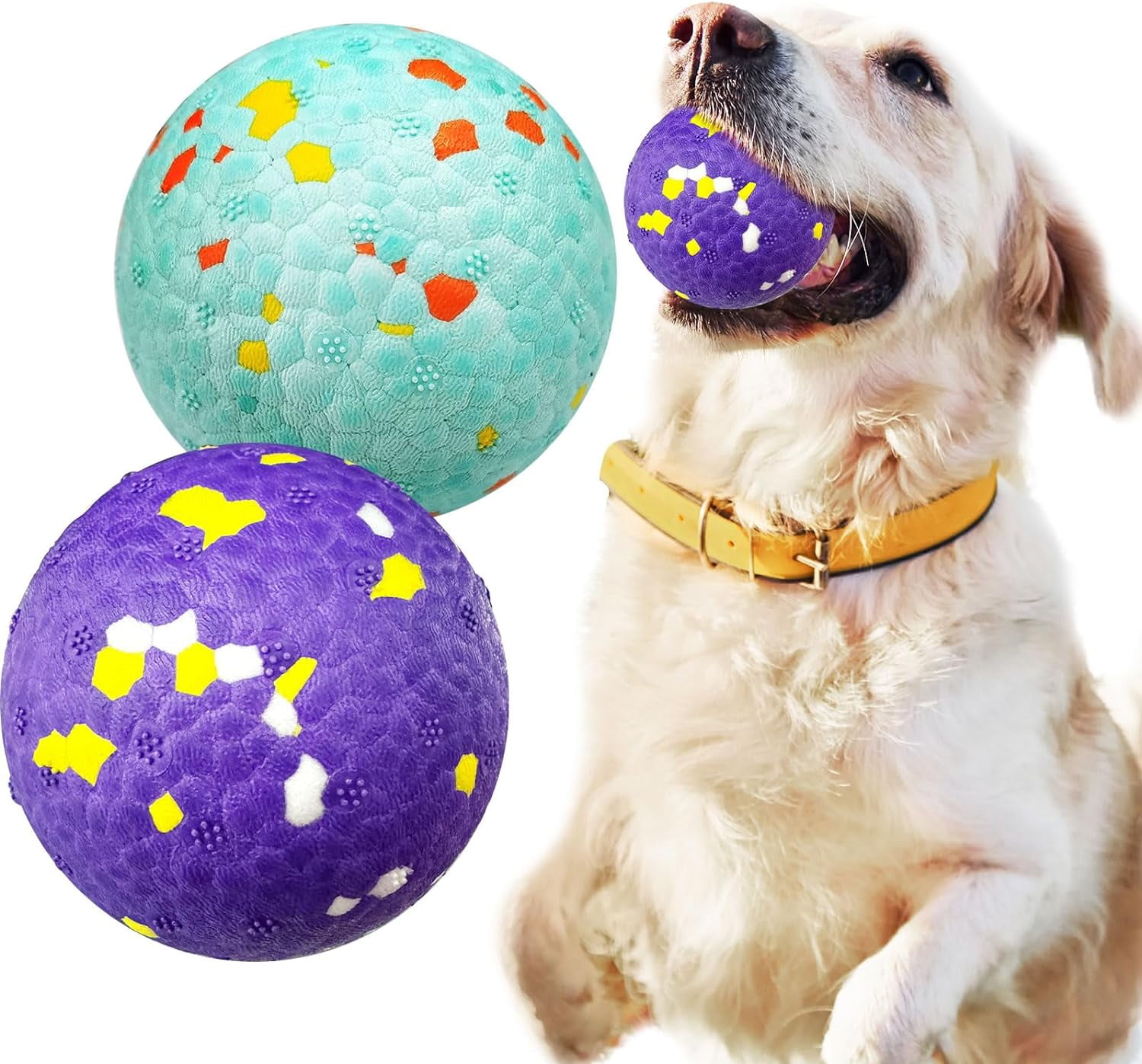 Chew King Fetch Balls Extremely Durable Natural Rubber Holiday Dog Toy 3 Balls 4 Pack Walmart