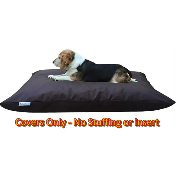Dogbed4less DIY Pet Pillow Bed Set, 2-Pack Medium – External Zipper Cover with Waterproof Liner